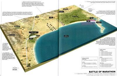 Maraton SAVAŞ ALANI Yunan ordusu komutanı Miltiades ise yine yerinde bir karar verip muharebe alanında fazla zaman geçirmeksizin hızlıca