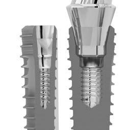 20 21 KUSURSUZ İÇYAPI VE KONİK BAĞLANTI Imlance İmlant Sisteminin kusursuz içyaısı sayesinde birebir uyumlu abutment -