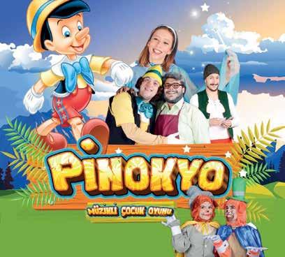 [ ÇOCUK TİYATROSU ] Pinokyo 1001 Sanat 21 OCAK PAZAR 11:00 Zübeyde Hanım Kültür Merkezi Pinokyo adlı çocuk oyunu Ali
