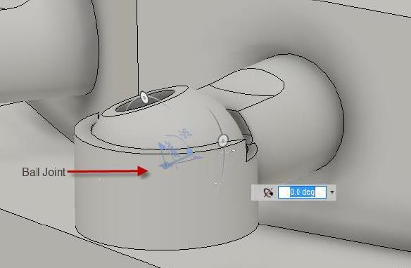 1.4.2.7. Ball/ Küre Montaj İlişkisi İki montaj bileşenini bir eklem hareketi yapacak şekilde birleştirir.