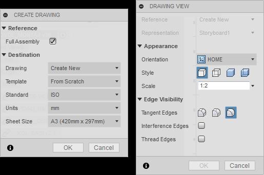 Seçeneklerden birinin açılmasının ardından, önce Create Drawing ileti menüsü ekrana gelir.