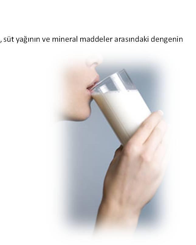 SÜTÜN TAT VE KOKUSU Bunda özellikle süt şekerinin (laktoz), süt yağının