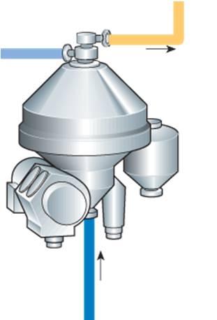 Krema Separatöründe Krema Çıkışındaki Vanaların Ayarlanması İle İşlem Hattında Direkt Standardizasyon: Bilindiği gibi bir krema separatöründe bir adet yağlı süt girişi ve iki adette çıkış bulunur.