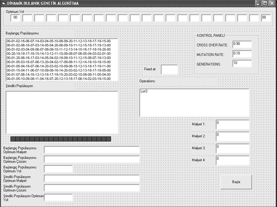 57 9. EKLER EK 1. PROGRAM KODLARI Form 1 Ekran Görünüşü Form 1 Kodları Private Sub Command2_Click() Text30 = cost(list1.list(0)) Text32 = List1.List(0) Text34 = tyol(list1.