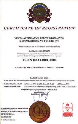BELGELERİMİZ / OUR CERTIFICATES * OUR UP TO DATE