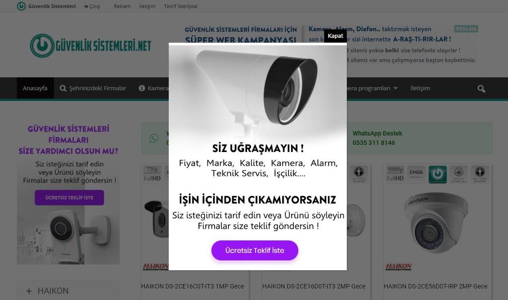 350px X 500px ebatlarında html veya görsel şeklinde kullanılabilir, ebatlarda tasarıma göre küçük değişiklikler yapılabilmektedir.