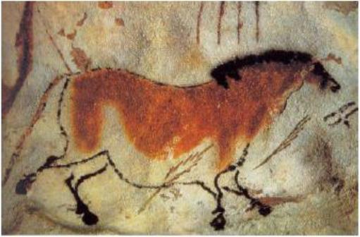Resim1.1. Lascaux Mağarası Duvar Resmi M.Ö. 15000-1000 arası Buradan hareketle grafik ve yazı ilişkisini incelemek gerekmektedir.