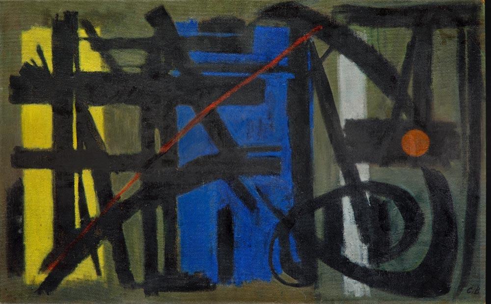 Resim 3.23. Cemal Bingöl, soyut kompozisyon, duralit üzerine yağlıboya, 60x92 cm, 1957 3.4.