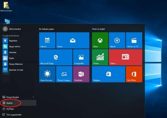 1.4.4 Windows 10 için Sürücü Yüklenmesi EMG ve GEM