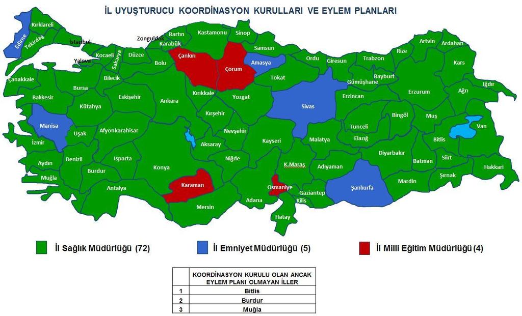 Ek 2: İl Uyuşturucu Koordinasyon Kurulu Kuran ve Eylem Planı