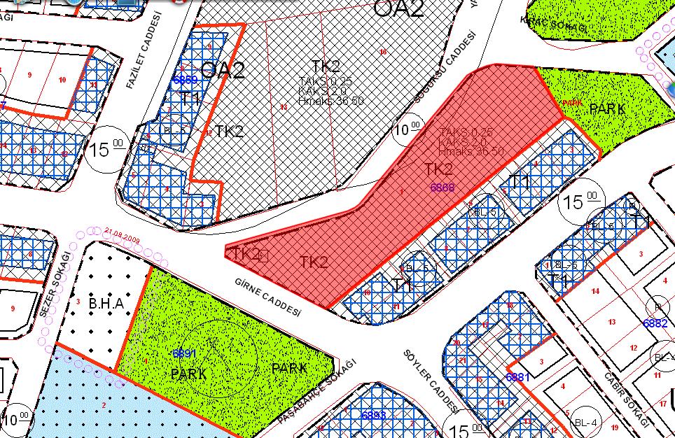 3.4 - Taşınmazın Fiziki Özellikleri 3.4.1 - Genel Özellikleri Taşınmazlara ait mimari proje Kağıthane Tapu Müdürlüğünde ve Kağıthane Belediyesi'nde incelenmiştir.