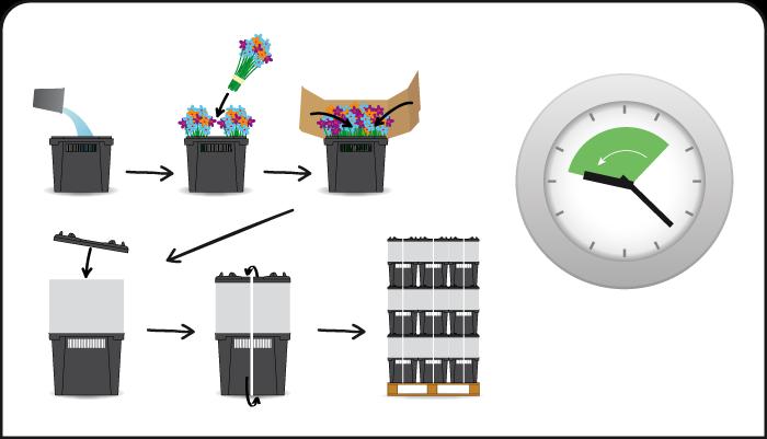 2. Quality Flowers are kept in water throughout transportation so arrive at the customer fresh No condensation because air circulates around every flower and the temperature and humidity inside the