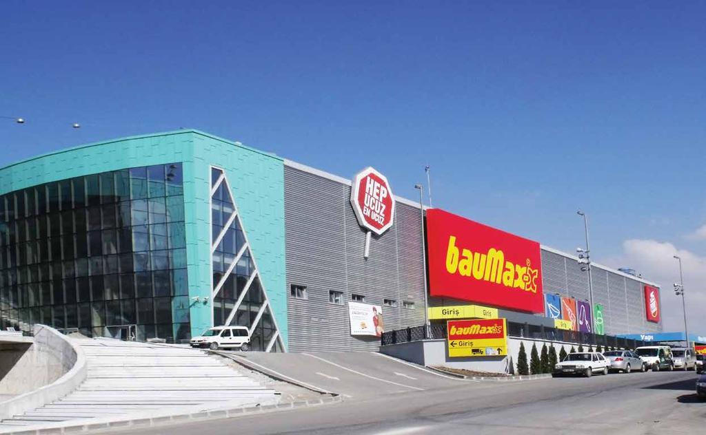 Projeler / Projects Batıpark AVM & Baumax Batıpark Shopping Center & Baumax Yer : Ankara/TÜRKİYE Bitiş Tarihi : 15.01.2012 İşveren : Ons A.Ş.