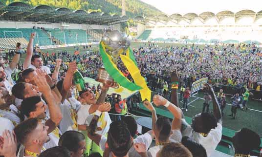 Namiesto oslavného potlesku sa skupinka primitívov z ultras tábora pustila do ochrankárov a usporiadateľov, vzduchom lietali kopance, údery, obušky.