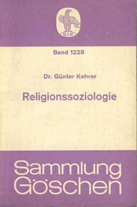 Kehrer, Günter Religionssoziologie (Din