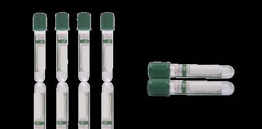 2. Bölüm Vacarrier Vakumlu Kan Alma Ürünleri-1 Vacarrier Lityum / Sodyum Heparin Tüpleri Tek kullanımlık, vakumlu steril kan alma tüpleri Pulvarizasyon tekniği ile kurutulmuş Lityum Heparin veya