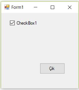 gösteren kaynak kodları yazınız. CheckBox2.