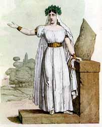 1831 yılındaki prömiyerinde Bellini nin ilk Norma sını seslendiren ünlü soprano Giuditta Pasta (1797-1865).