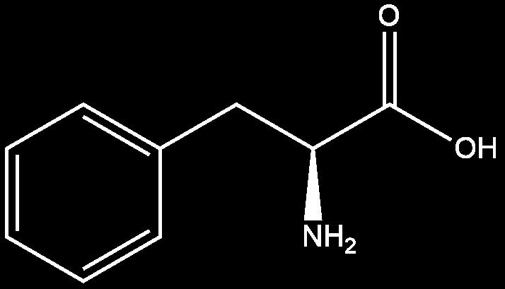 2. GENEL BİLGİ 2.1. L-Fenilalanin L-Fenilalanin (L-Phe), aromatik ve hidrofobik bir amino asittir. Kan beyin bariyerini geçebildiği için özellikle beyin hastalıklarının tedavisinde etkilidir.