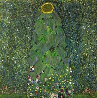 Erkan, D. (2017). Günümüz Moda Tasarımında Gustav Klimt Etkileri idil, 6 (39), s.3165-3185. Resim 6. Gustav Klimt, Günebakan, 110x110 cm, Yağlı boya, 1906. Özel koleksiyon (Klimt Museum 2017).