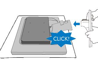 Sökülmesi 1) Ekranı çizmekten veya zarar vermekten kaçınarak, monitörü düz bir zemine yatırın.