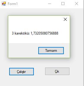 alan Visual Basic program kaynak kodlarını yazın.