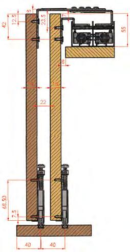 KFS 011 Kapak frenleme mekanizması Soft close mechanism Ayarlı dış üst sağ mekanizma Adjustable external top right mechanism Ayarlı dış üst sol mekanizma Adjustable