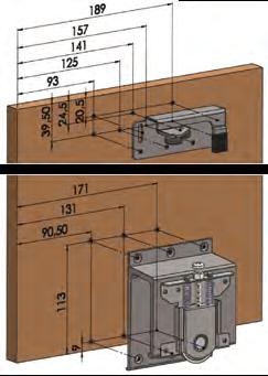 Useable for 18-28 mm door thickness.