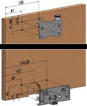 kılavuzu Catcher guide for wooden door Alt makara Bottom roller Üst sol kılavuz Upper guide, left Üst sağ kılavuz Upper guide, right 8002 A - 50 mm Alt-Üst ray