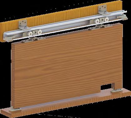 51 kg Sürgülü Kapı Mekanizması Sliding Door Mechanism 51 kg taşıma kapasitelidir. 28 mm sunta kapaklar için kullanılır.