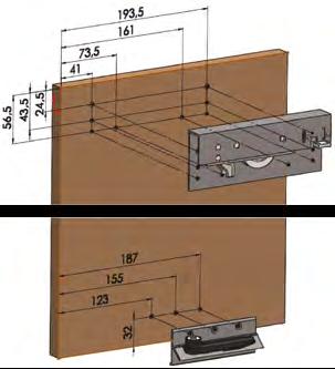 CBK 500 100 kg Ağır Ayarlı Gardrop Mekanizması Heavy Adjustable Wardrobe Mechanism CBK 80 kg Ağır Ayarlı Gardrop Mekanizması Heavy Adjustable Wardrobe Mechanism 35-48 mm kapak kalınlıklarında