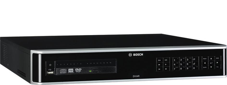 Video DIVAR network 5000 recorder DIVAR network 5000 recorder www.boschsecrity.com APP H.