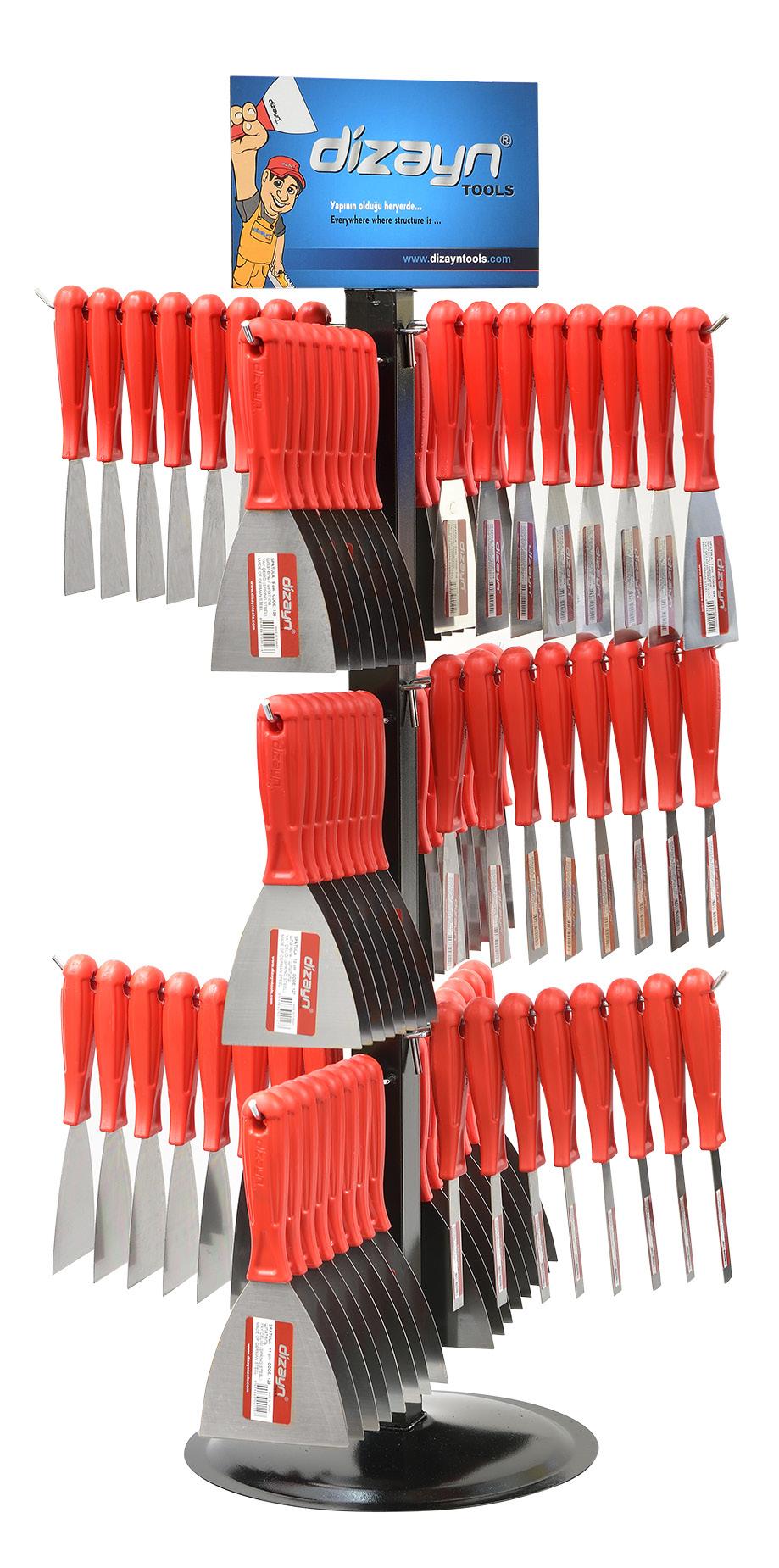 Ispatula Stand Set Spatula Stand Set КОМПЛЕКТ ШПАТЕЛЕЙ Kod Açıklama Malzeme Koli Fiyat ( ) 444 Ispatula Stand Set Yay Çeliği 1 370,00 Ispatula standı üzerinde 72 adet ürün bulunmaktadır.