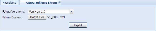 Şekil 88 Yerele Aktarım İşlemleri 5.2.2 Fatura Yükleme UBL, XML içerikli faturalar yüklenebilir. 5.2.2.1 Fatura Yükleme Ekranı Çeşitli kaynaklardan oluşturulmuş olan faturalar yüklenebilir.