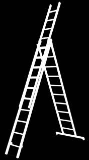 31-001 Ilgaz Colours 10-032 10-033 10-034 Alüminyum Endüstriyel A Tipi 3 Parça Sürgülü Merdiven Ladder TEKNİK ÖZELLİKLER Ergonomik tasarım, Ekstra geniş
