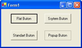 -5-3. Button nesnesi Buton nesnesi görsel programlama dillerinin vazgeçilemez nesnelerinden birisidir. C# dilinde bir adet buton nesnesi vardır.