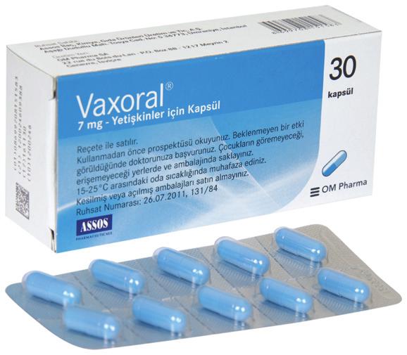 çocuklar için kapsül prospektüs bilgisi Büyükler İçin 3 kapsül FORMÜLÜ Her bir kapsül etken madde olarak 7 mg Haemophilus influenzae, Diplococcus pneumoniae, Klebsiella pneumoniae ve ozaenae,