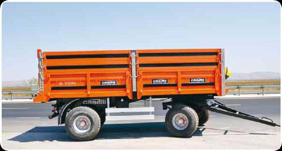 CT/C/6 ÇİFT DİNGİL, ARKAYA DEVİRMELİ, RÖMORK TWO AXLES, REAR WAY TIPPING,