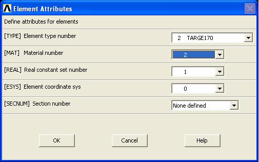 Utility Menu > Plot > Nodes tıklanarak oluşturulan nodlar ekrana getirilir. Şekil 2.4.1.