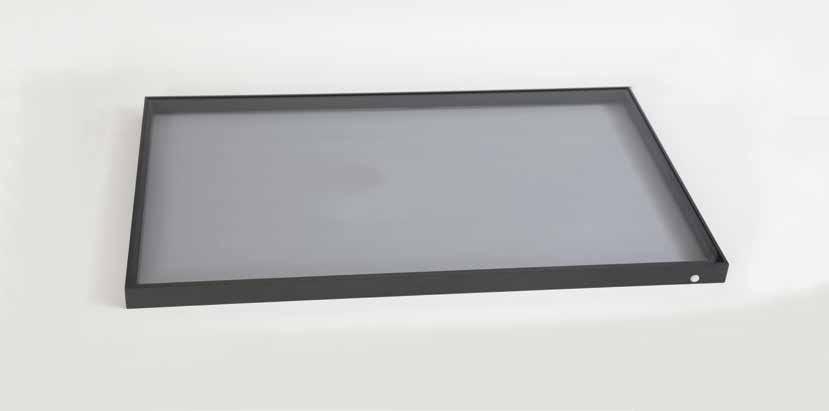 PREMIUM IŞIKLI CAM RAF PREMIUM GLASS SHELF LIGHTING Elektrostatik boyalı alüminyum veya