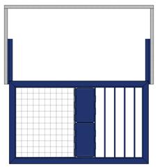 Electrostatic painted aluminium, ABS plastic, non - slip rubber strips, metal basket.