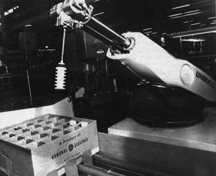 ERPE-METEG 1.2. Endüstriyel Robotların Tarihçesi 1956 yılında George Devol ve Joseph Engelberger tarafından Unimation (Universal Animation) adında bir şirket kurulmuştur.