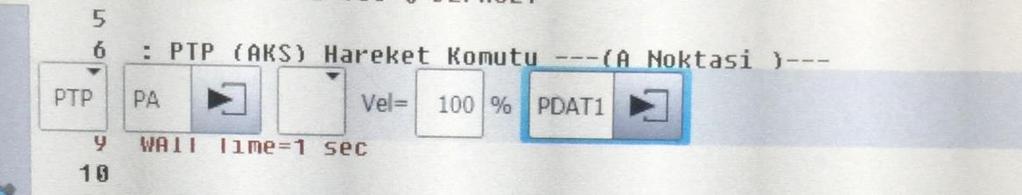 6. Bölüm: Hareket Programlama Yöntemleri No 6-3 Hareket Komutlarını Değiştirme Robot programlama sürecinde mevcut hareket komutlarının koordinat, hız, ivme vb.