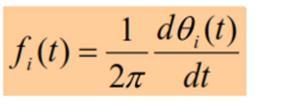 Temel Tanımlar Açı Modülasyonu θ i t = 2πf c t + (t) (t) ani faz sapması d t dt ani frekans