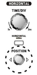 Dijital Osiloskop Kullanımı POSITION (POZİSYON) Görüntülenen dalga şeklini sağa sola hareket ettirir.