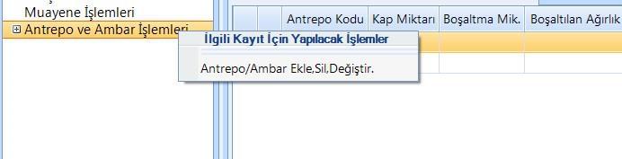 2 Boşaltma İşlemleri Antrepoda görevli memur veya YGM tarafından, taşıta ve tatbik edilen mühürlere ilişkin gerekli kontroller yapılarak, eşyanın antrepoya boşaltılmasına izin verilir.