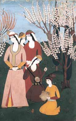 SANAT Kunst 18. yüzyılda Osmanlı kadınlarının müzik meclisi. Arp sanatçısı Şirin Pancaroğlu, çeng icra ediyor (sağda). Burcu Karadağ, Türk tasavvuf müziğinde önemli bir yeri olan ney üflüyor (altta).