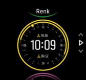 Seçiminize dokunun veya orta düğmeye basın. 3.39. Saat yüzleri Suunto Spartan Ultra, hem dijital hem analog stiller arasından seçim yapabileceğiniz saat yüzleriyle birlikte gelir.
