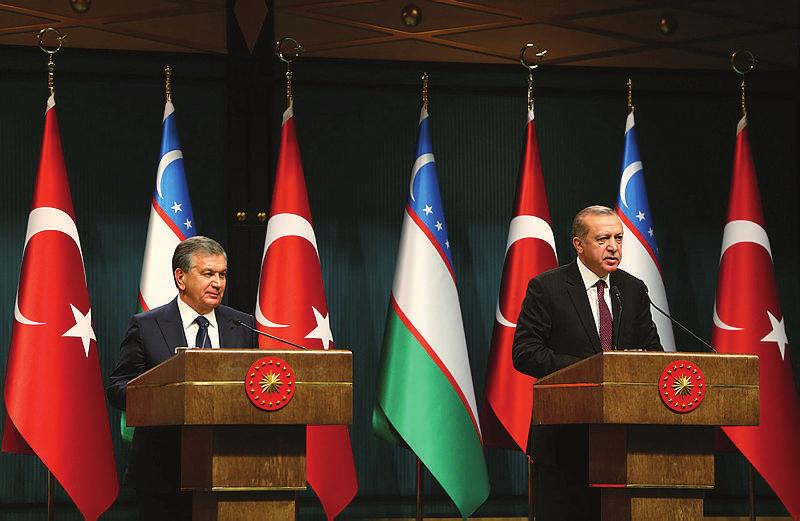 Özbekistan Cumhurbaşkanı Şavkat Mirziyoyev 25 Ekim de 2017 tarihinde başkent Ankara ya geldi.