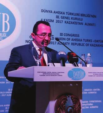 Genel Kurul toplantısı DATÜB Genel Başkanı sayın Ziyatdin İsmihanoğlu tarafından misafirler için yapılan resepsiyonla sona erdi. Dünya Ahıska Türkleri Birliği nin (DA- TÜB) III.